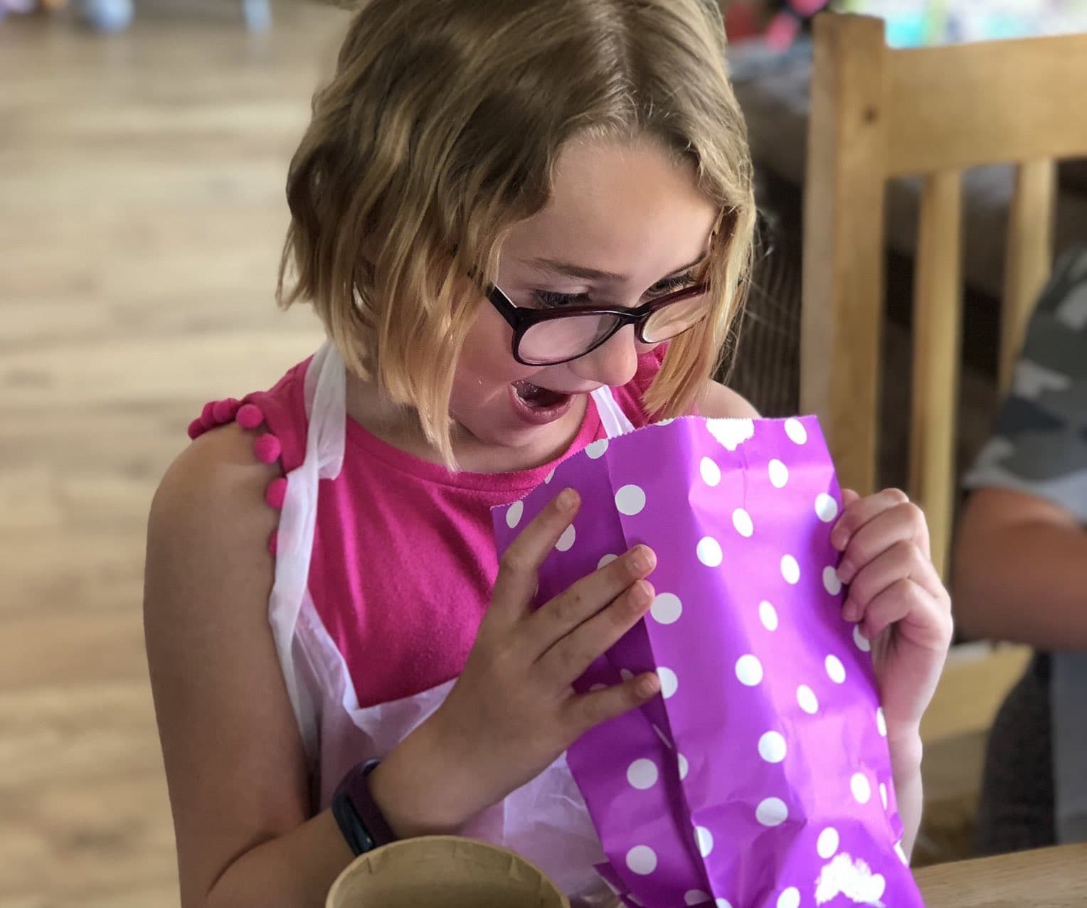 Crafty Party Box | Girl enjoying craft kit